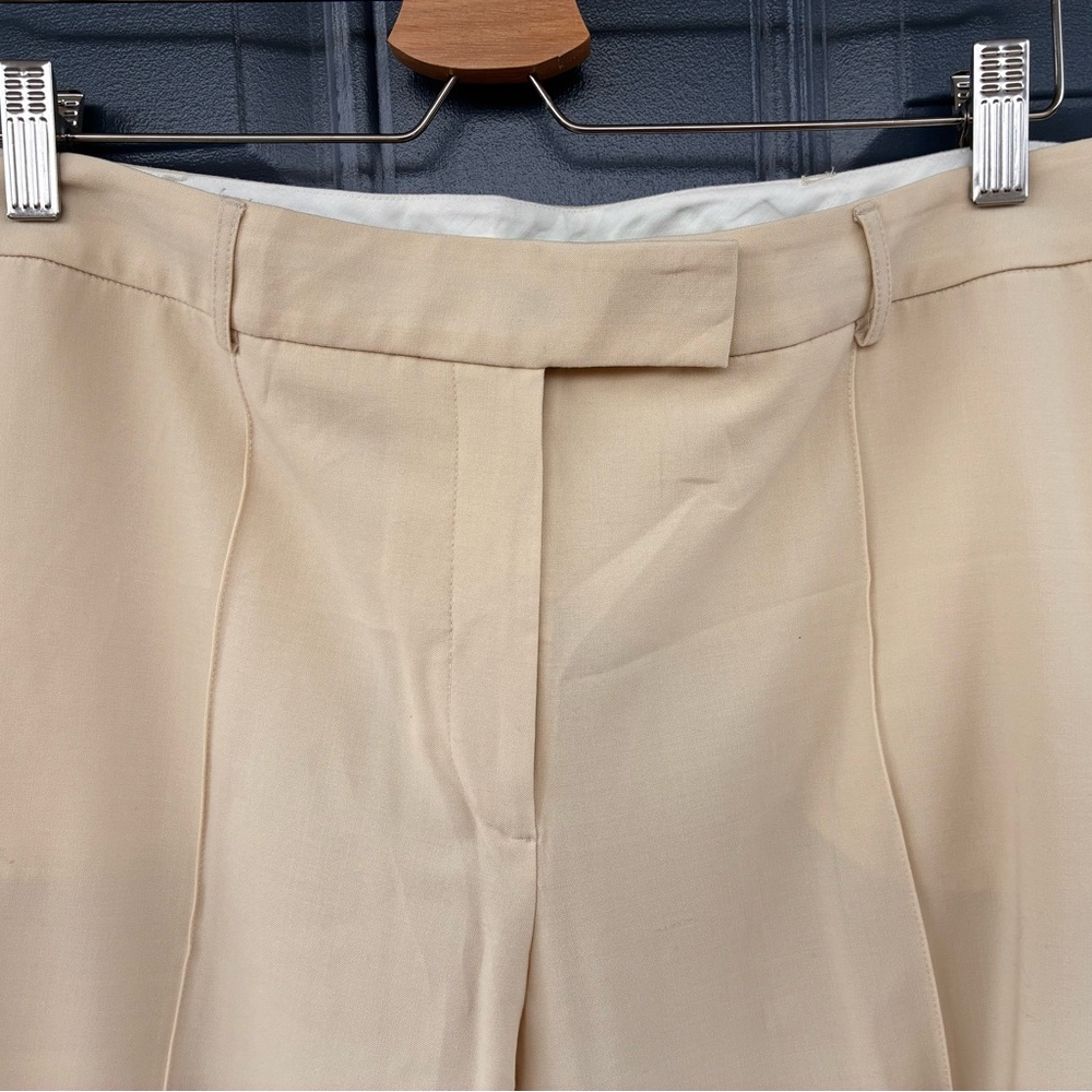 Calvin Klein neutral straight leg  Women's Wool Trousers New with Tags Size 10